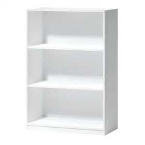 Regál s 3 priehradkami - biely