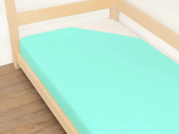 Benlemi Jednolôžkové prestieradlo JERSEY z bavlny MINT Zvoľte rozmer: 120 x 180 cm