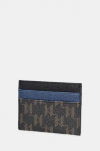 Púzdro Na Platobné Karty Karl Lagerfeld K/Monogram Kanvas Cardholder Black-Brown