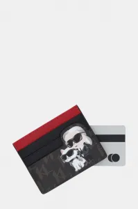 Púzdro Na Platobné Karty Karl Lagerfeld Ikon Monogram Cc Card Holder Brown-Kl Mono