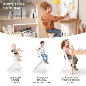Jedálenská stolička Kinderkraft Enock Farba: Beige