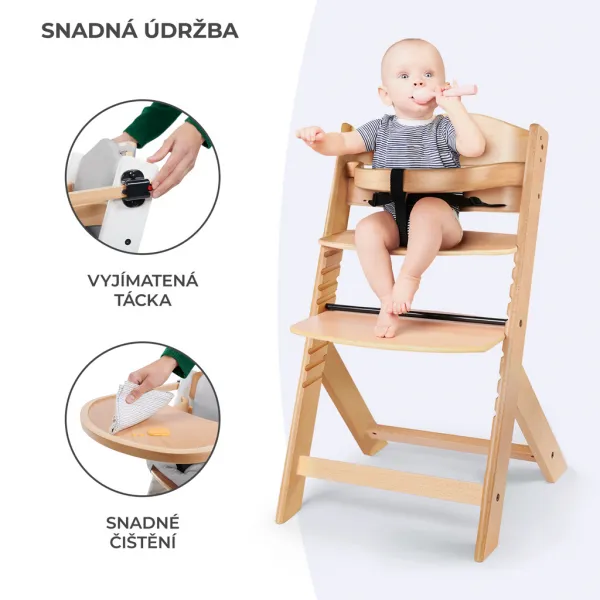 Jedálenská stolička Kinderkraft Enock Farba: Beige