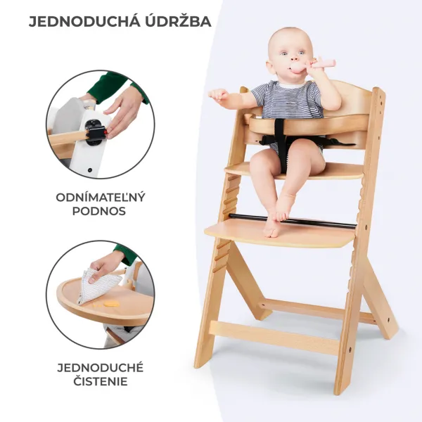 Jedálenská stolička Kinderkraft Enock Farba: Beige