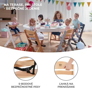 Jedálenská stolička Kinderkraft Enock Farba: Beige