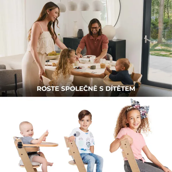 Jedálenská stolička Kinderkraft Enock Farba: Beige