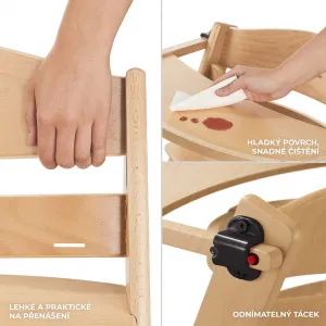 Jedálenská stolička Kinderkraft Enock Farba: Beige