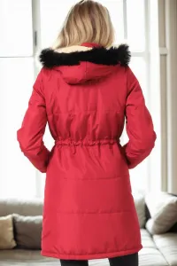 Z9762 DEWBERRY WOMEN'S COAT-BURGUNDY