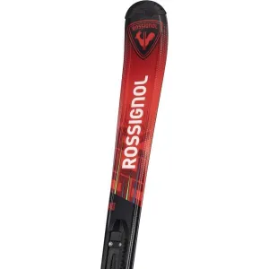 Rossignol HERO JR 100-140 KID-X + KID 4 GW Juniorské zjazdové lyže, červená, veľkosť