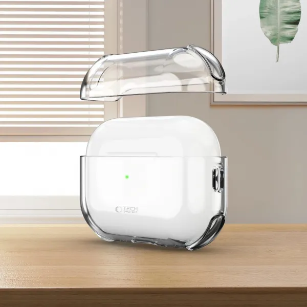 Tech-Protect Bounce puzdro, Apple AirPods Pro 3, priehľadné