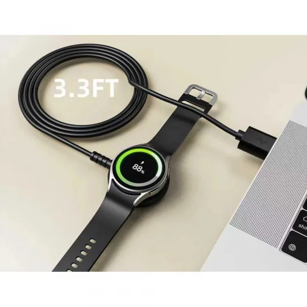 Tech-Protect MC03 USB nabíjací kábel na Samsung Galaxy Watch, čierny