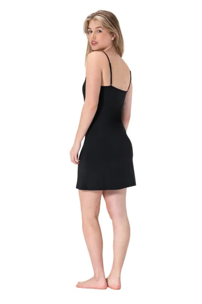 Dámska nočná košeľa Gaubert čierná (GBTW-717-black) S/M