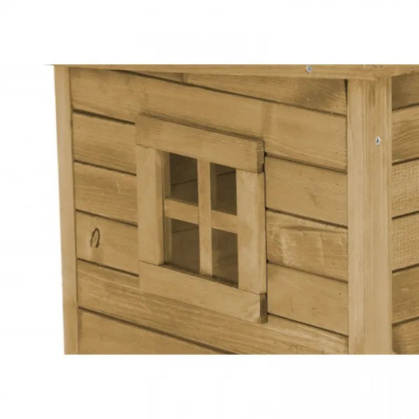 Agrofortel Búda mačacia, domček RUSTICA hnedá, 57 x 45 x 43 cm