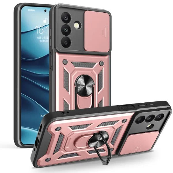 RING CAMERA Kryt s držiakom pre Samsung Galaxy A26 ružový