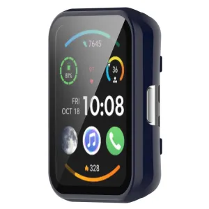 PC FULL COVER Plastový kryt so sklom pre Huawei Watch Fit 2 / Fit 2 Active modrý