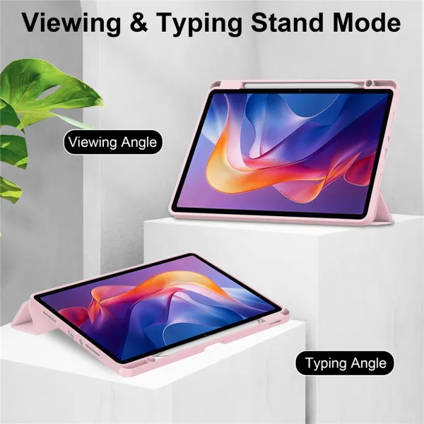 CRYSTAL Zaklápacie puzdro Xiaomi Redmi Pad 2 ružové