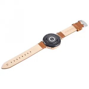 LEATHER Kožený remienok pre Garmin Lily 2 / Lily 2 Active hnedý