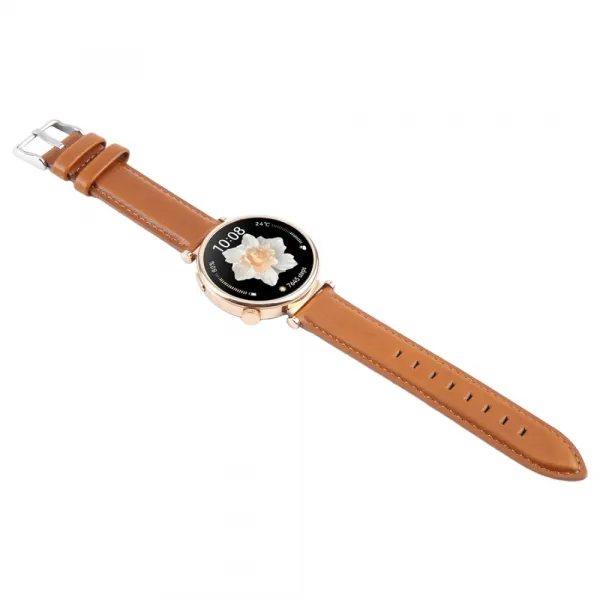LEATHER Kožený remienok pre Garmin Lily 2 / Lily 2 Active hnedý