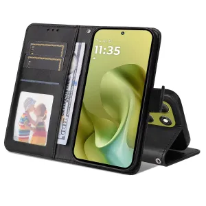 SMOOTH Peňaženkové puzdro pre Motorola Moto G86 5G čierne