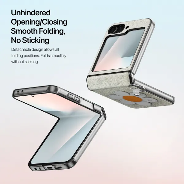 DUX LUVY Obal so šnúrkou pre Samsung Galaxy Z Flip7 FE 5G / Flip6 5G DAISY