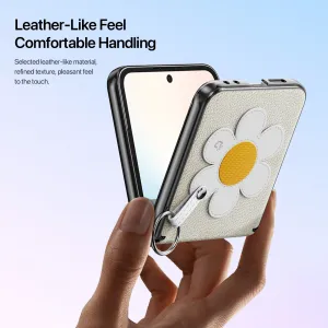 DUX LUVY Obal so šnúrkou pre Samsung Galaxy Z Flip7 FE 5G / Flip6 5G DAISY