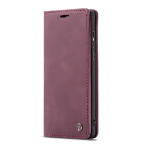 CASEME Flipové puzdro pre Samsung Galaxy A71 bordové