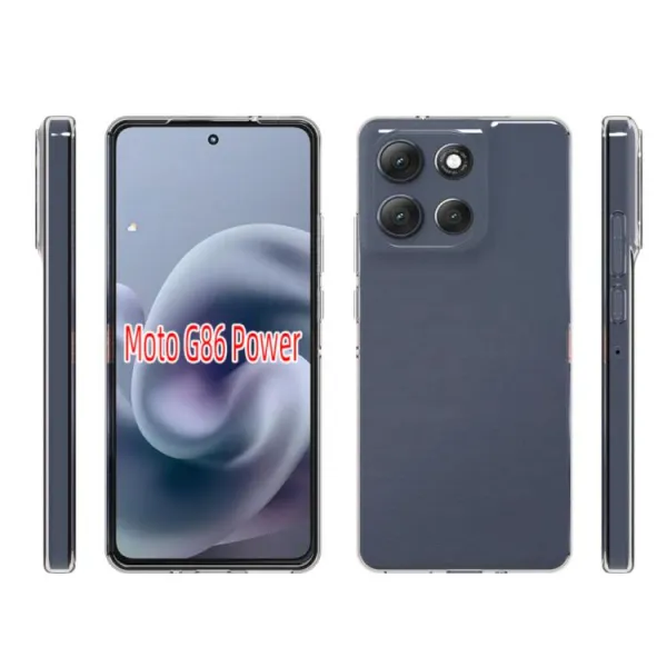 TPU Ochranný kryt pre Motorola Moto G86 Power 5G priehľadný