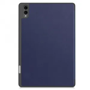 LEATHER Zaklápací kryt pre Samsung Galaxy Tab S11 Ultra modrý