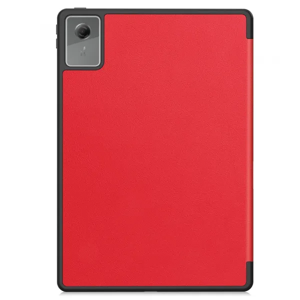 LEATHER Zaklápací kryt pre Lenovo Idea Tab Plus / Tab K12 červený