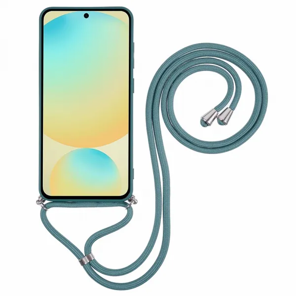 ROPE Kryt so šnúrkou Samsung Galaxy S25 FE tmavozelený