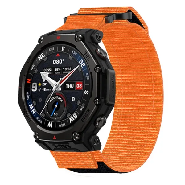 STURDY Nylonový remienok pre Amazfit T-Rex 3 Pro 48mm oranžový