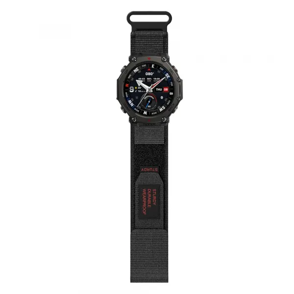 STURDY Nylonový remienok pre Amazfit T-Rex 3 Pro 48mm čierny