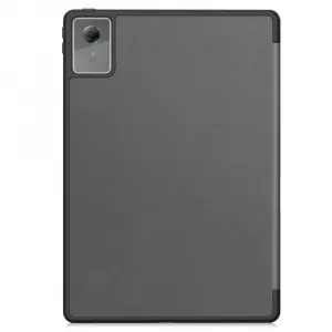 LEATHER Zaklápací kryt pre Lenovo Idea Tab Plus / Tab K12 šedý
