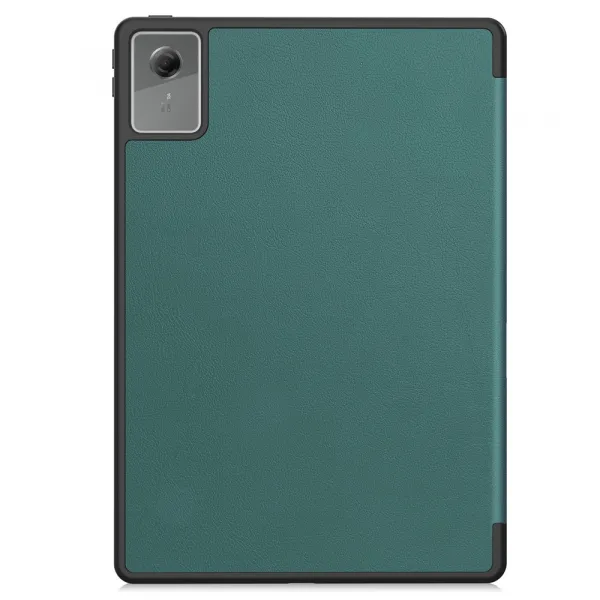 LEATHER Zaklápací kryt pre Lenovo Idea Tab Plus / Tab K12 zelený