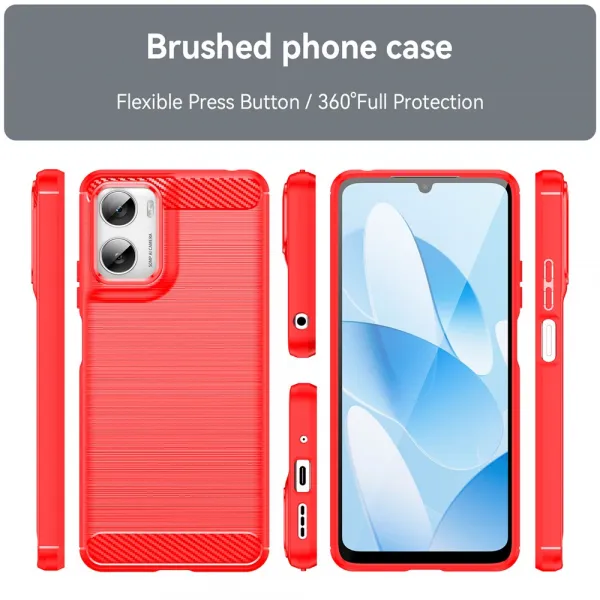 FLEXI TPU Ochranný obal Motorola Moto G06 / G06 Power červený