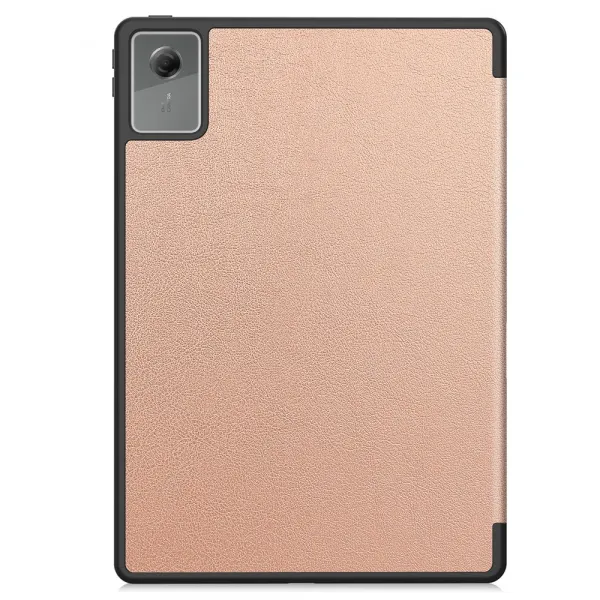 LEATHER Zaklápací kryt pre Lenovo Idea Tab Plus / Tab K12 ROSE GOLD