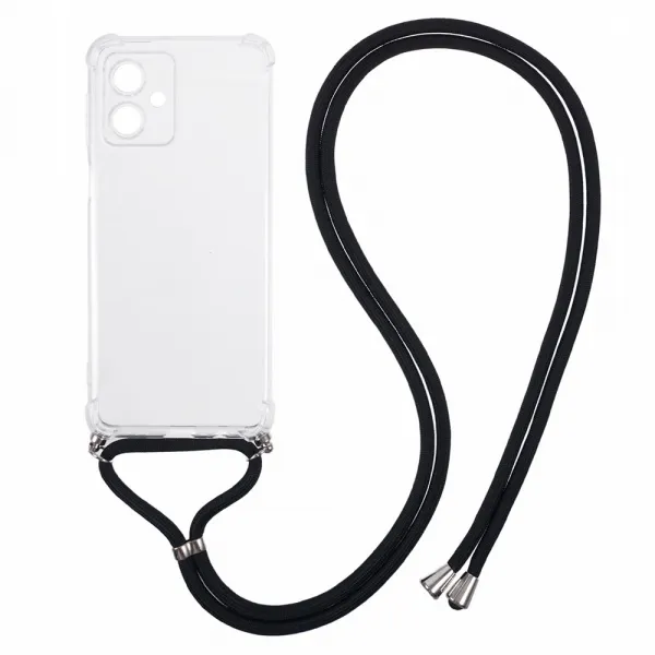 TRANSPARENT ROPE Kryt so šnúrkou Motorola Moto G54 5G / G54 Power Edition 5G priehľadný
