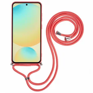 ROPE Kryt so šnúrkou Samsung Galaxy S25 FE červený