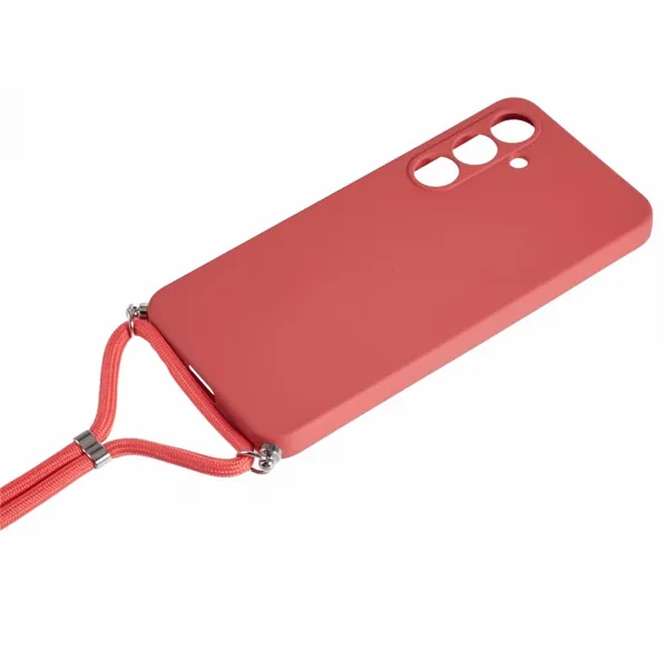 ROPE Kryt so šnúrkou Samsung Galaxy S25 FE červený