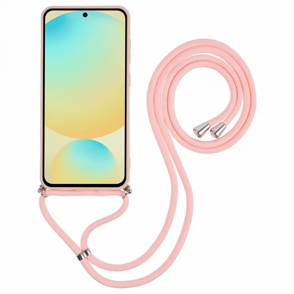 ROPE Kryt so šnúrkou Samsung Galaxy S25 FE svetloružový
