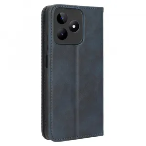 BUSINESS Peňaženkový kryt pre Realme Note 50 modrý
