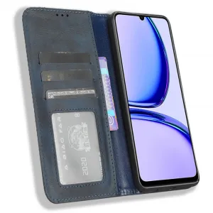 BUSINESS Peňaženkový kryt pre Realme Note 50 modrý