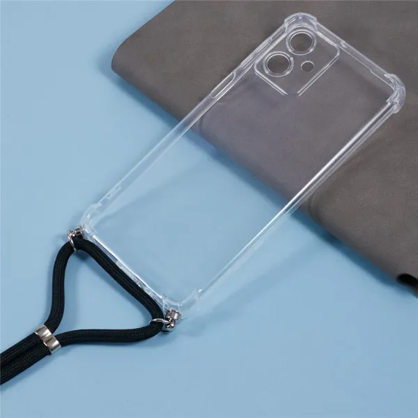 TRANSPARENT ROPE Kryt so šnúrkou Motorola Moto G54 5G / G54 Power Edition 5G priehľadný
