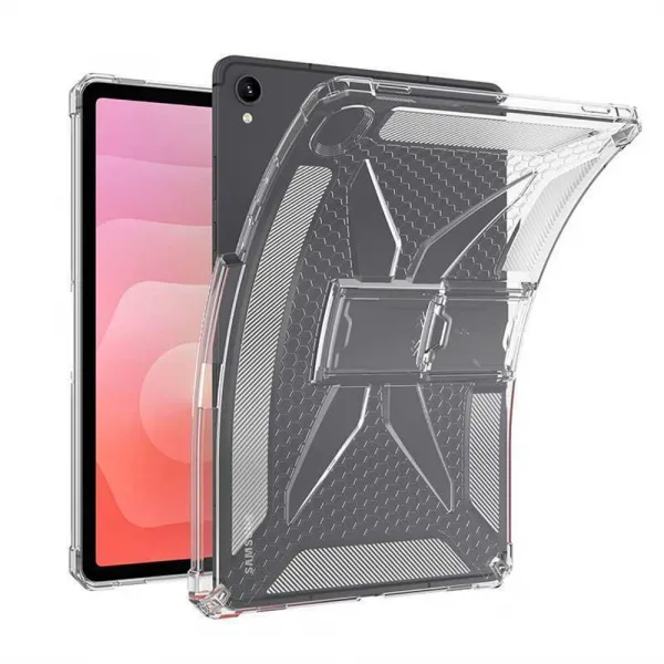 PROTEMIO ARMOR CLEAR Ochranný kryt so stojanom pre Samsung Galaxy Tab S11 priehľadný