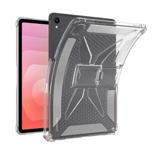 PROTEMIO ARMOR CLEAR Ochranný kryt so stojanom pre Samsung Galaxy Tab S11 priehľadný