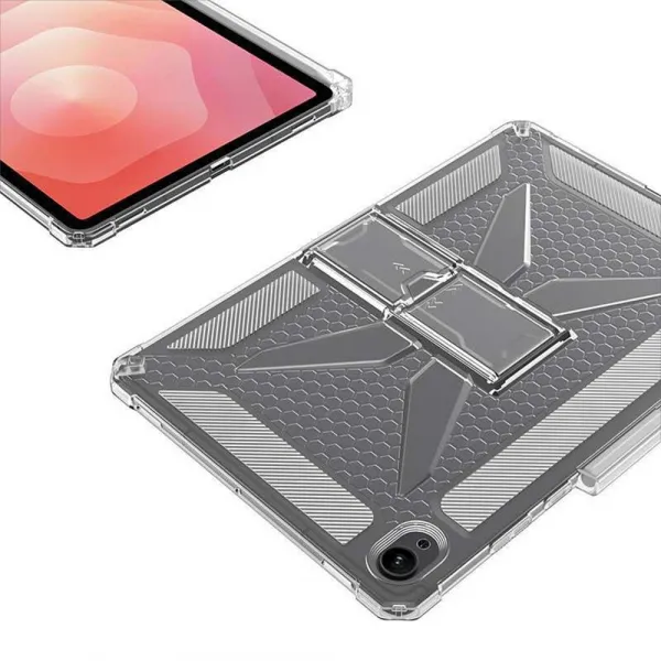 PROTEMIO ARMOR CLEAR Ochranný kryt so stojanom pre Samsung Galaxy Tab S11 priehľadný