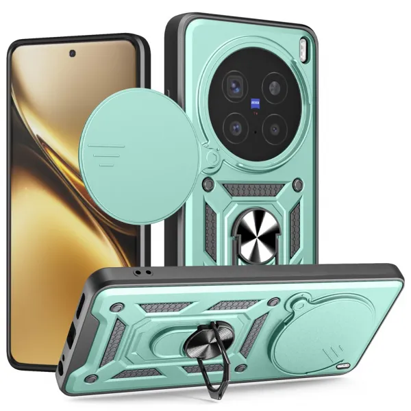 RING CAMERA Kryt s držiakom pre Vivo X200 Pro 5G zelený