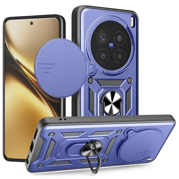 RING CAMERA Kryt s držiakom pre Vivo X200 Pro 5G modrý