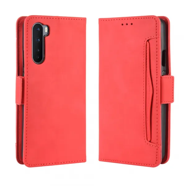 SLOT Peňaženkový obal pre OnePlus Nord červený