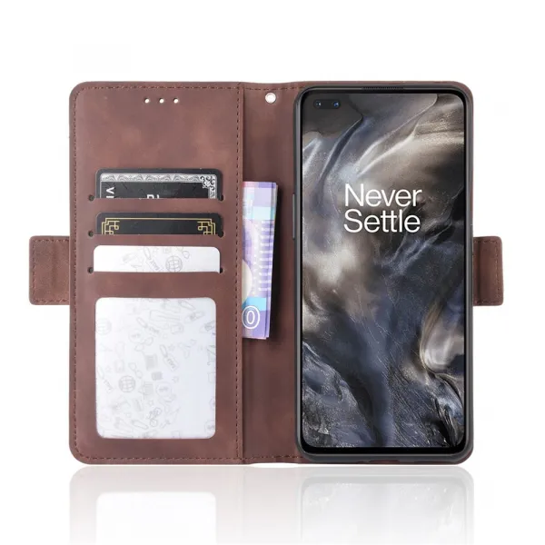 SLOT Peňaženkový obal pre OnePlus Nord hnedý