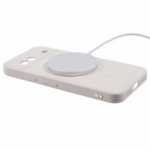 RUBBER MAGSAFE Silikónový kryt pre Google Pixel 8a béžový